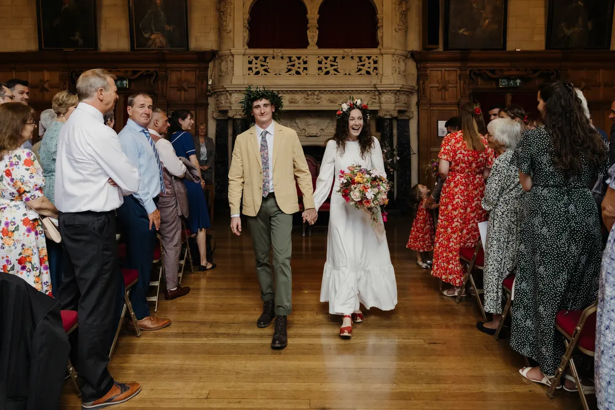 Oxford Town Hall wedding ceremony